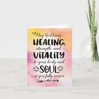 May God Bring You Healing, Strength and Vitality Card