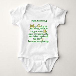 May God Grant You Many Years Irish Blessing  Baby Bodysuit