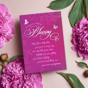 May God Richly Bless Your Year in Every Way Card