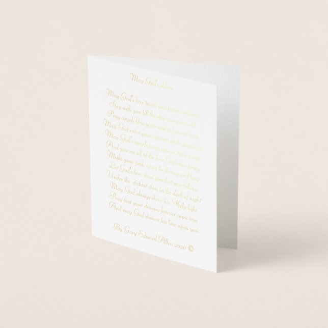 May God's Love Foil Card (Front)