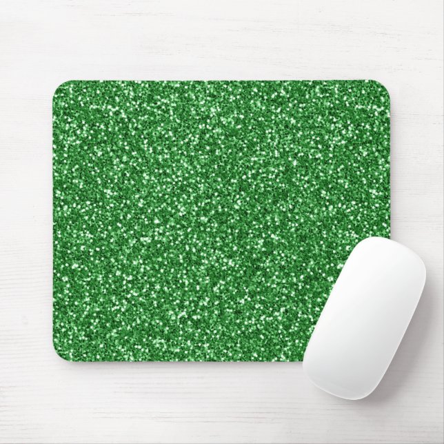 May Green Glitter Mouse Pad (With Mouse)