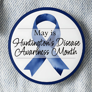 May Huntington's Disease Awareness Month 6 Cm Round Badge