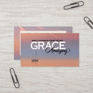 May I Always Find Your Grace Amazing Christian Business Card