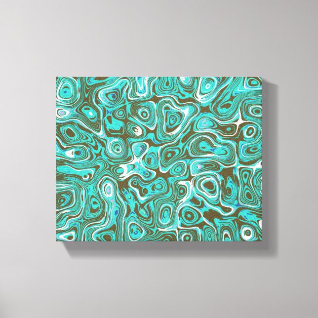 May I follow U  1 Retro feeling abstract modern Canvas Print (Front)