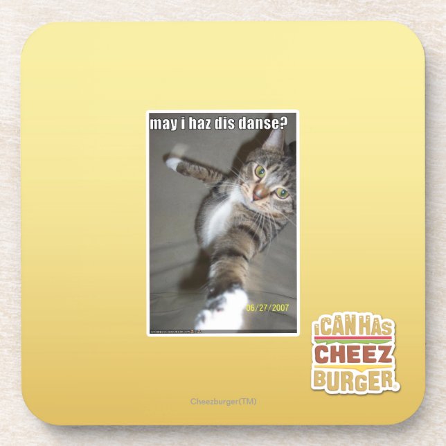 may I haz dis dance? Coaster (Front)