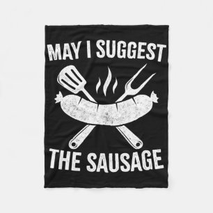May I Suggest The Sausage Fleece Blanket
