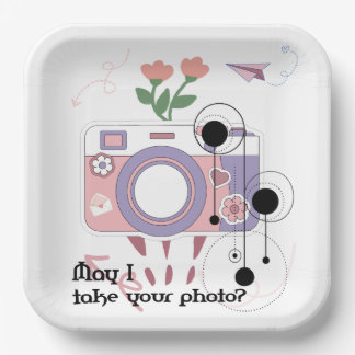 May I take your photo?  Paper Plate