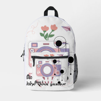 May I take your photo? Printed Backpack