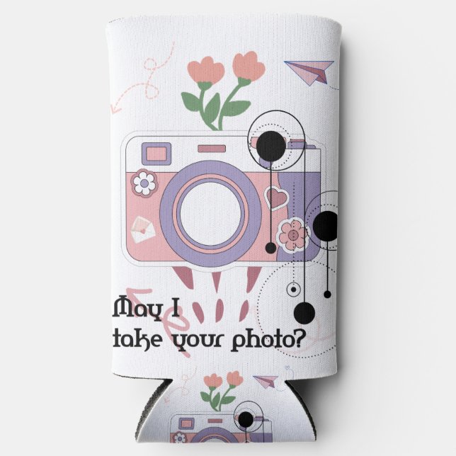 May I take your photo?  Seltzer Can Cooler (Front)