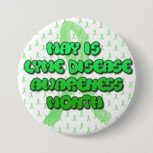 May is Lyme Disease Awareness Month Button