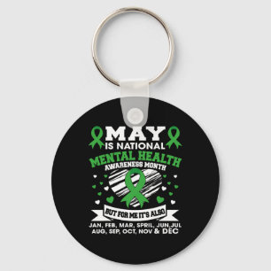 May Is National Mental Health Awareness Month Gree Key Ring