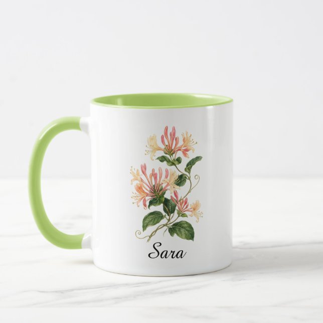May Lily of the Valley Birthday Gift Mug (Left)