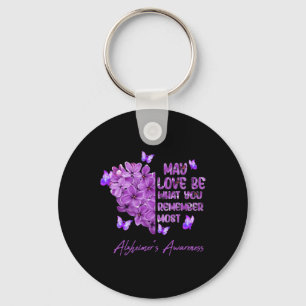 May Love Be What You Remember Most Alzheimer Aware Key Ring