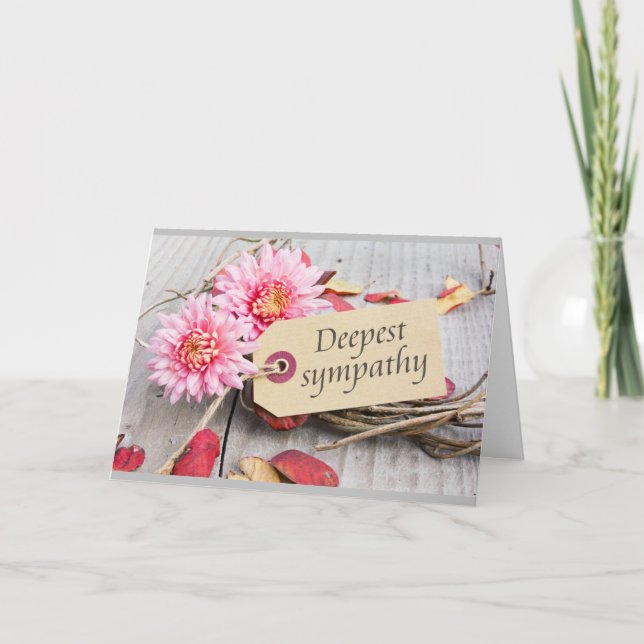 MAY MEMORIES EASE YOUR PAIN SORRY FOR YOUR LOSS CARD (Front)