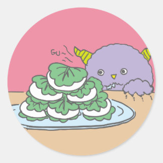 May Monster Seal. Classic Round Sticker