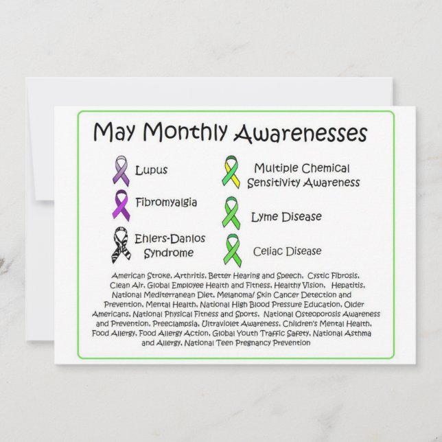 May Monthly Health Awareness  (Front)