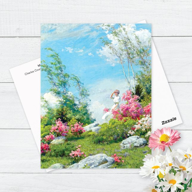 May Morning Landscape Charles Courtney Curran Postcard (Creator Uploaded)