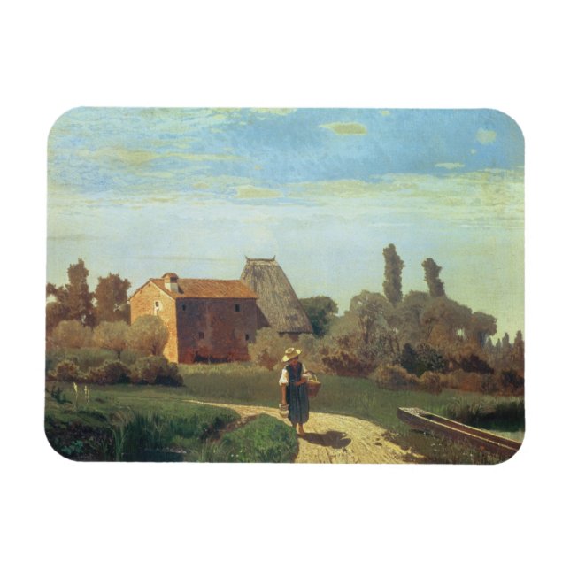 May Morning (oil on canvas) Magnet (Horizontal)