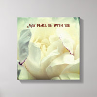 May Peace Be With You Peony Inspirational 