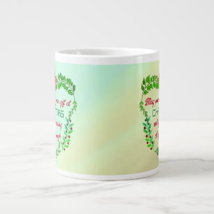 MAY PEACE BE YOUR GIFT AT CHRISTMAS LARGE COFFEE MUG