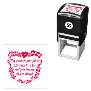 MAY PEACE BE YOUR GIFT AT CHRISTMAS SELF-INKING STAMP