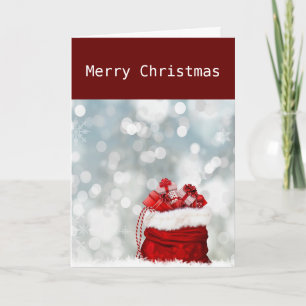 MAY SANTA'S BAG BRING YOU JUST WHAT YOU NEED HOLIDAY CARD