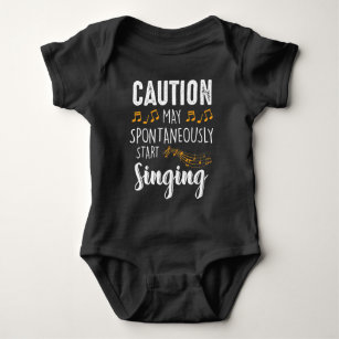 May Start Singing - Musician Choir Singer Music Ba Baby Bodysuit