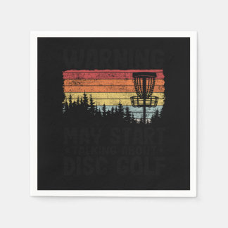 May Talking About Disc Golf Funny Disc Golfing Gif Napkin