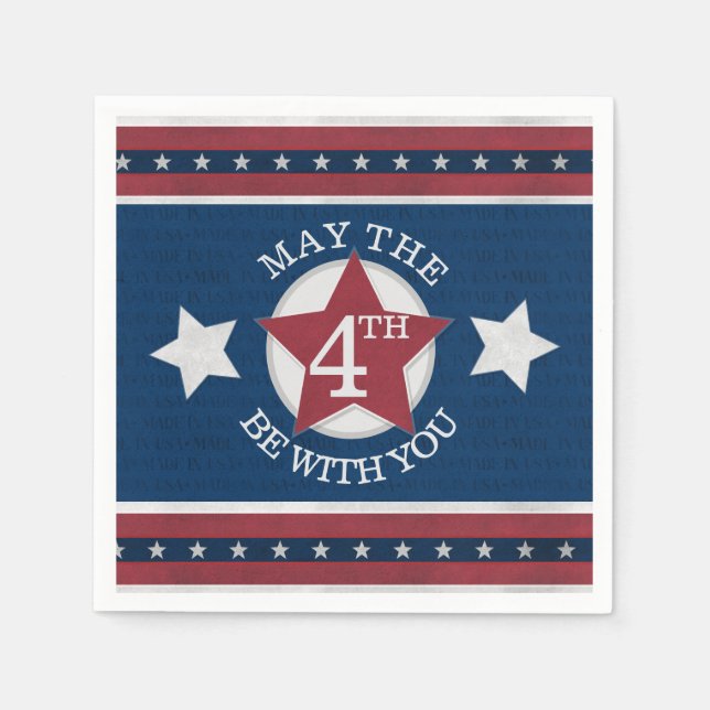 May the 4th  be with you Paper Napkin (Front)