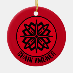 May the Course Be With You, Chain Smoker Ceramic Tree Decoration