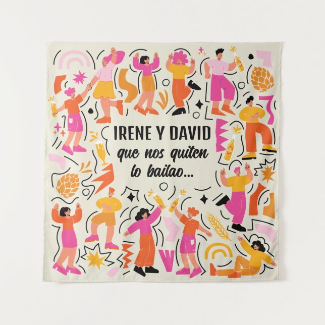 May the danced Rose Festival Naranj take us away Tapestry (Front)