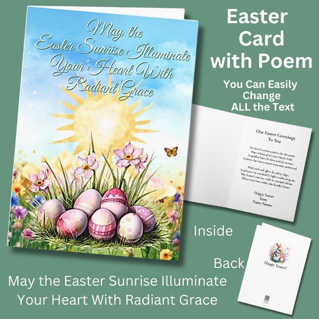 May the Easter Sunrise Illuminate Your Heart  Card (Creator Uploaded)