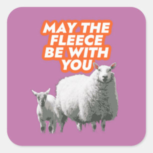 May The Fleece Be With You Sticker