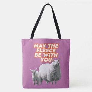 May the Fleece Be With You Tote Bag