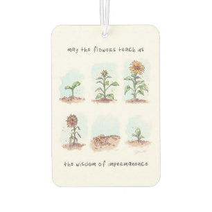 May the flowers Quote Car Air Freshener