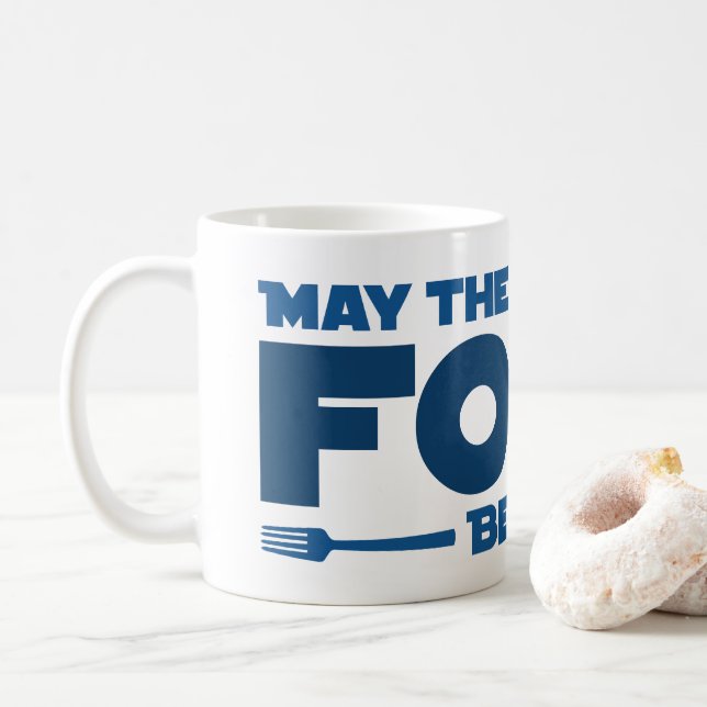 May the fork be with you coffee mug (With Donut)