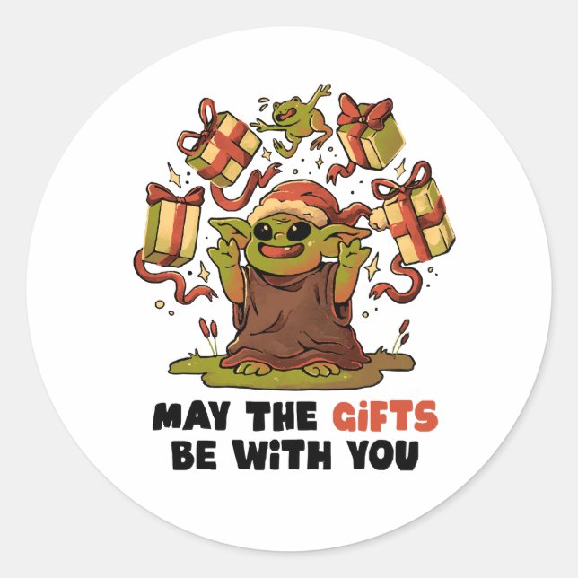 May the Gifts Be With You Classic Round Sticker (Front)