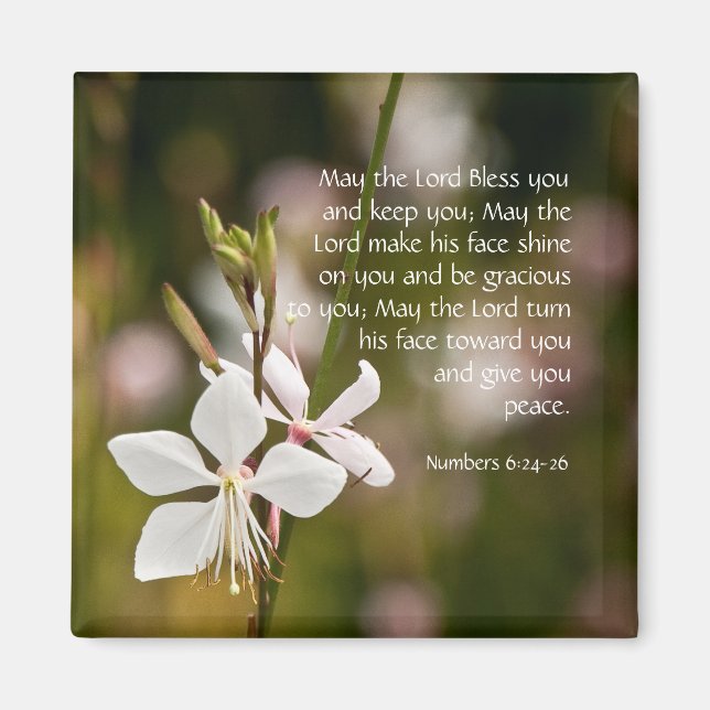 May the Lord Bless you Magnet (Front)