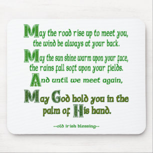May the Road Rise Irish Blessing Mouse Pad