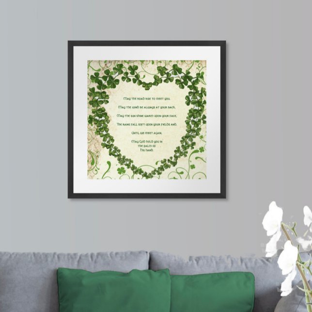 May the road rise to meet you Irish Blessing Poster (Creator Uploaded)