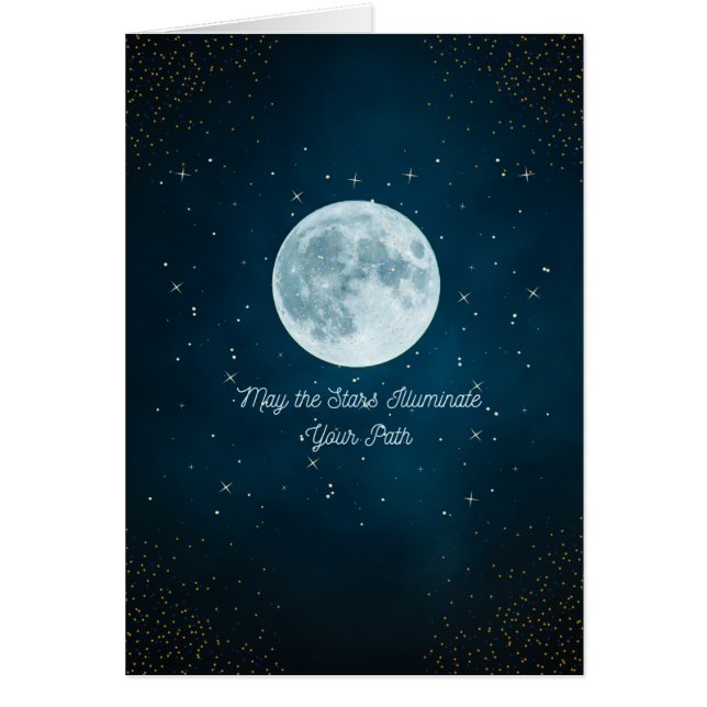 May the Stars Illuminate Your Path –Birthday Card (Front)