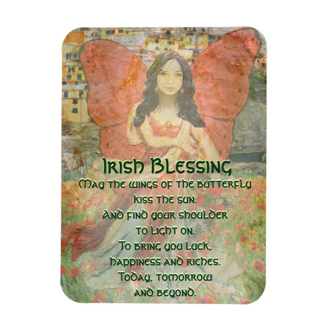 May the Wings of the Butterfly.... Magnet (Vertical)