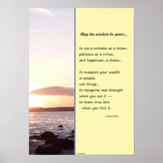 May the wisdom be yours... poster