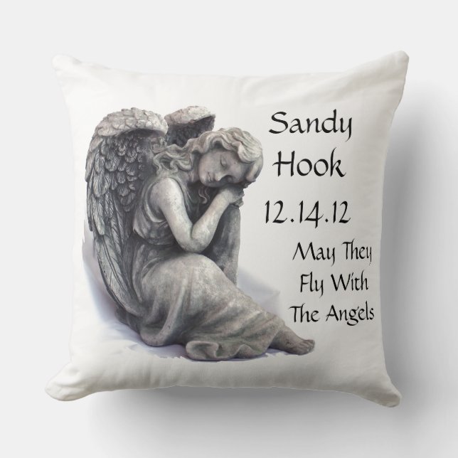 May They Fly With The Angels Cushion (Front)