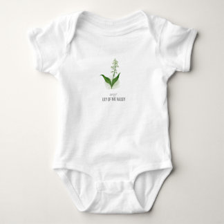 May Violet Birth Flower T-Shirt Watercolor Baby Bodysuit
