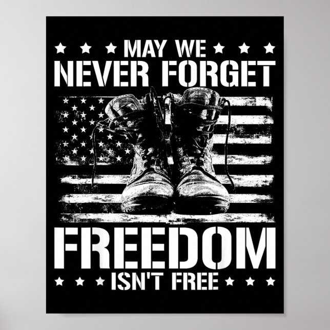 May we never forget freedom isnt veterans day May  Poster (Front)