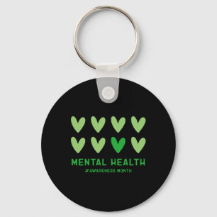 May We Wear Green Mental Health Awareness Month Key Ring