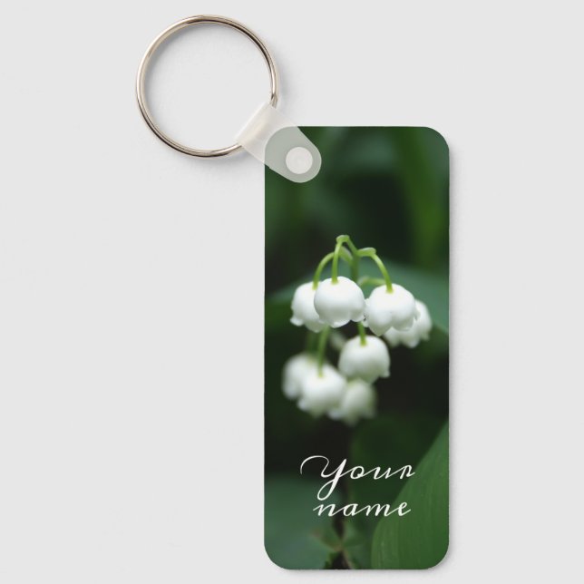 May white lilies key ring (Front)