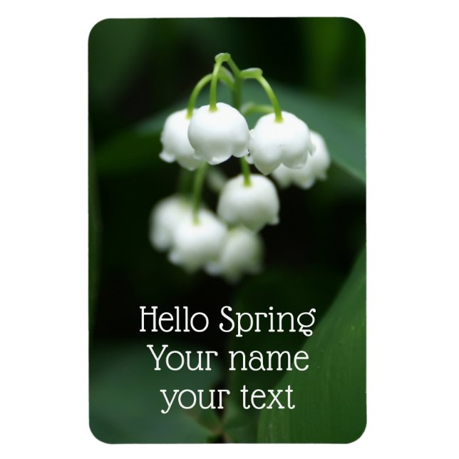 May white lilies magnet (Vertical)