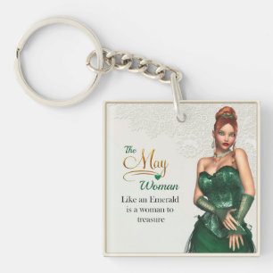 May Woman Key Chain